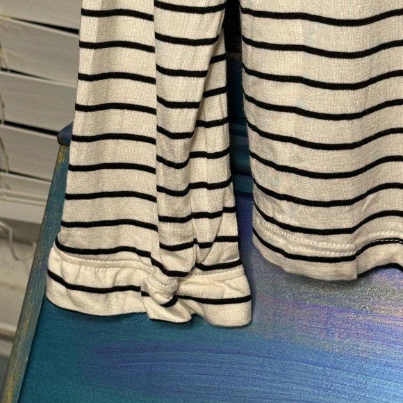 Kayleigh Large Ruffle Neck and Sleeve Striped Top - NWOT - Picture 5 of 5